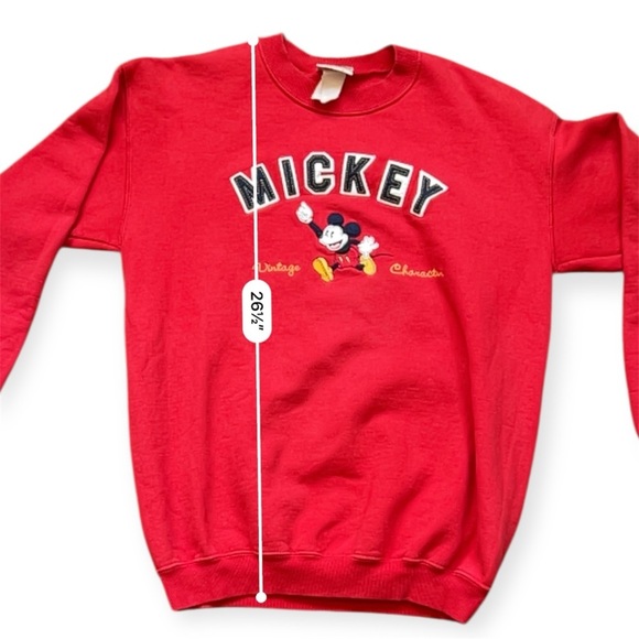 Vintage Mickey Mouse Red Sweater Disney - Picture 6 of 7